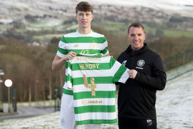 Brendan Rodgers has high hopes for Hendry's development at Celtic. Picture: SNS Group