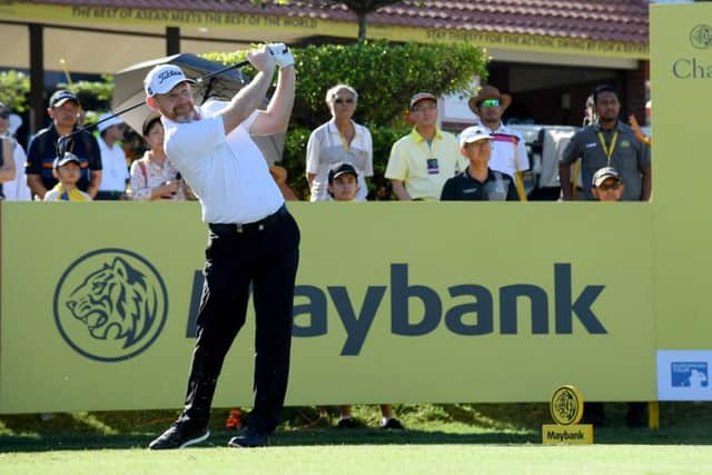 Stephen Gallacher slipped back following at thirdr-ound 73 at Saujana Golf & County Club in Kualu Lumpur. Picture: Getty Images