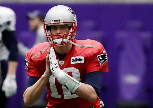 40-year-old Tom Brady is praying for a Patriots victory in Sunday's Super Bowl clash against Philadelphia Eagles. Picture: Elsa/Getty Images