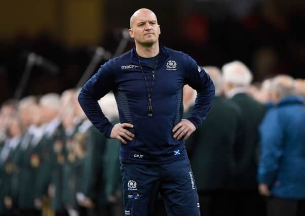 Gregor Townsend has got to pick his players up again after humiliation in Cardiff. Picture: Getty.