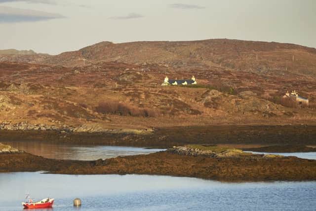 Views from  refurbished cottage at Tigh na Sith, Valasay on the Isle of Lewis. Picture: Galbraith.