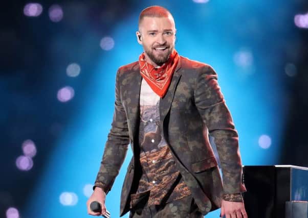 Justin Timberlake will perform at the SSE Hydro in Glasgow. Picture: Christopher Polk/Getty Images
