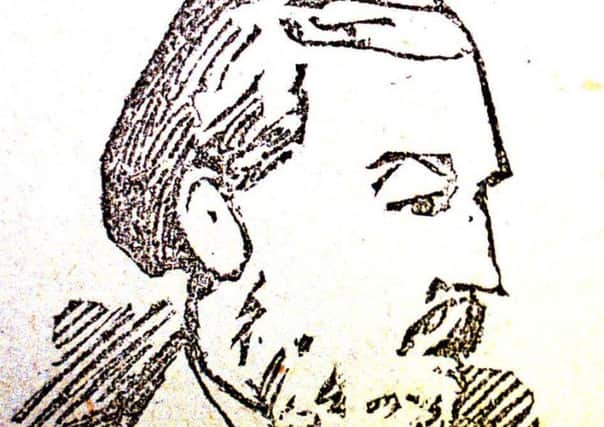 An artist's drawing of William Bury, the last man hanged in Dundee