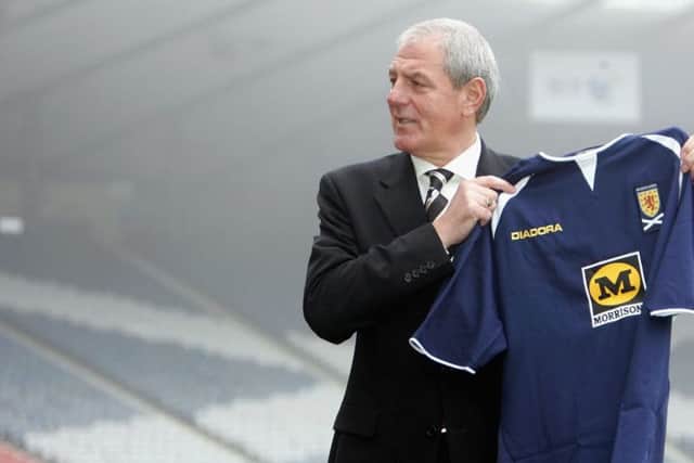 Walter Smith was unveiled as Scotland manager in December 2004
