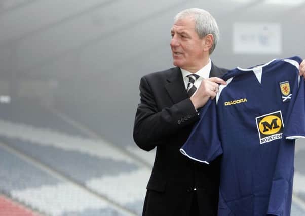 Walter Smith was unveiled as Scotland manager in December 2004