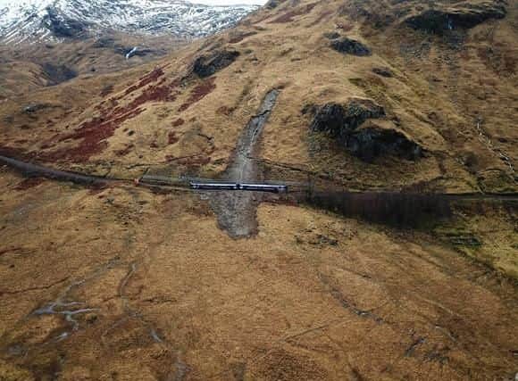 The landslip involved 1,000 tonnes of rock and soil. Picture: Network Rail