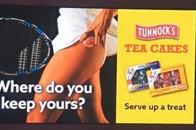 The Tunnock's advert that was banned by the Advertising Standards Authority. Picture: PA Wire