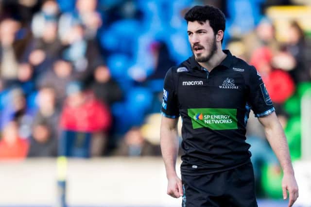 Leonardo Sarto in action for Glasgow Warriors against Exeter Chiefs before injury forced him off. Picture: SNS Group