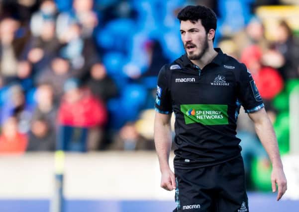 Leonardo Sarto in action for Glasgow Warriors against Exeter Chiefs before injury forced him off. Picture: SNS Group