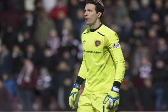 Hearts goalkeeper Jon McLaughlin has been in great form this season. Picture: SNS