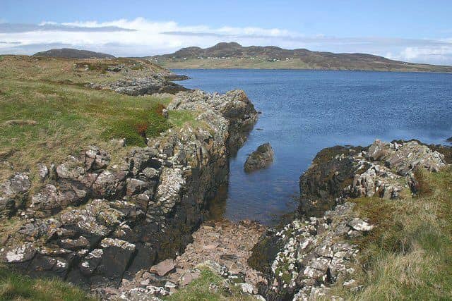 Looking north from Tanera Mor towards the village of Polbain on the mainland. Picture: Bob Jones/Wikicommons
