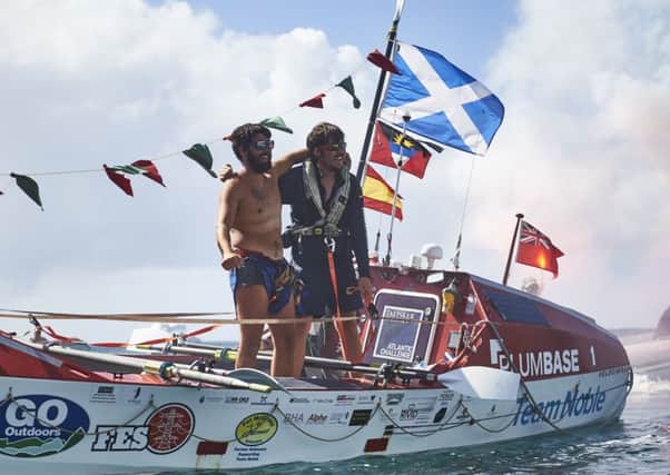Kris and Blair Elliot tackled 40ft waves and intense sleep deprivation as they rowed 3,000 miles across the Atlantic