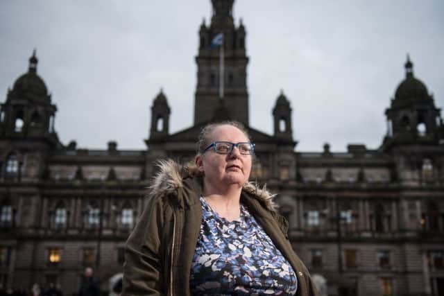 Isobel O'Brien in George Square. Picture: John Devlin