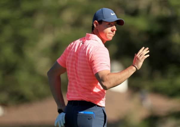 Rory McIlroy marked his debut in the AT&T Pebble Beach National Pro-Am with a four-under effort at Spyglass Hills. Picture: Getty Images