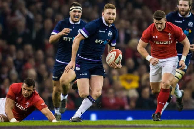 Finn Russell should improve on his opening match showing against Wales. Picture: SNS