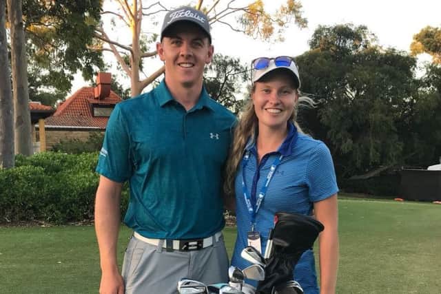 Grant Forrest is being supported at Lake Karrinyup in western Australia by fellow Craigielaw member Gabrielle Macdonald