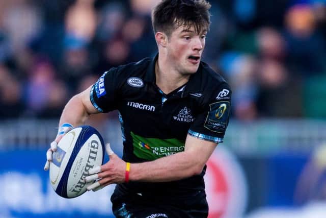 George Horne scored Glasgow's first try and set up the second. Picture: Ross Parker/SNS/SRU
