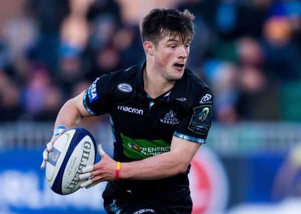 George Horne scored Glasgow's first try and set up the second. Picture: Ross Parker/SNS/SRU