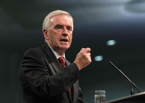 Shadow Chancellor John McDonell.Picture: PA