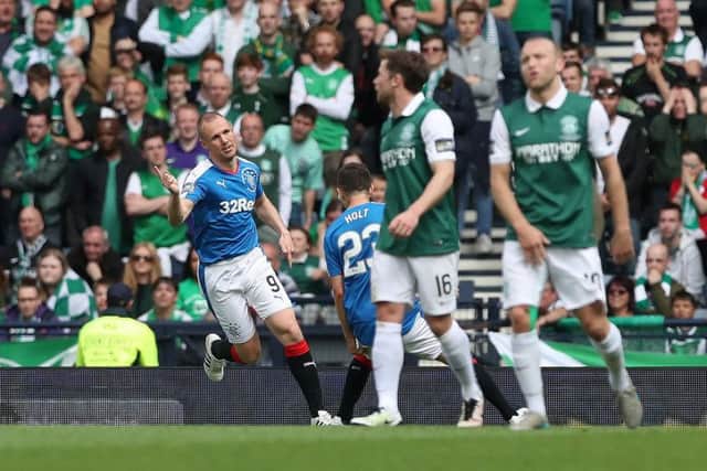 Kenny Miller scored in the 2016 Scottish Cup final but he was on the losing side. Picture: Getty Images