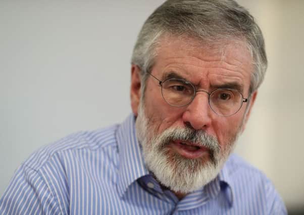 Gerry Adams is stepping down as leader of Sinn Fein after more than 34 years in the post. Picture: Brian Lawless/PA Wire