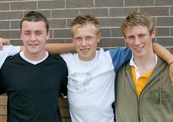 Tam Scobbie, Scott Arfield and Chris Mitchell were young team-mates together at Falkirk.