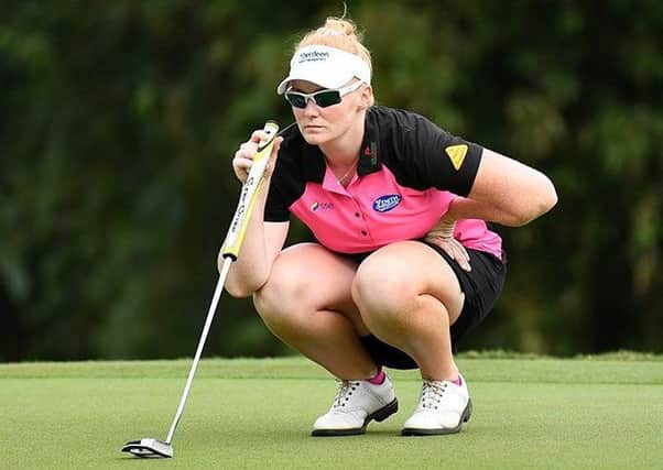 Kylie Henry finished joint-seventh after picking up two shots in her last five holes at Royal Canberra