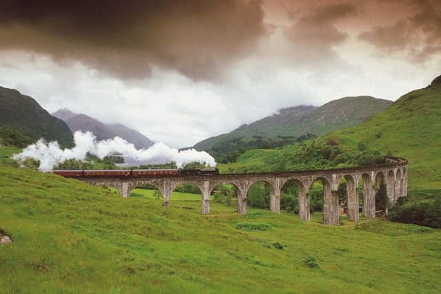The Glenfinnan Viaduct has been made famous by its appearance in the Harry Potter movies