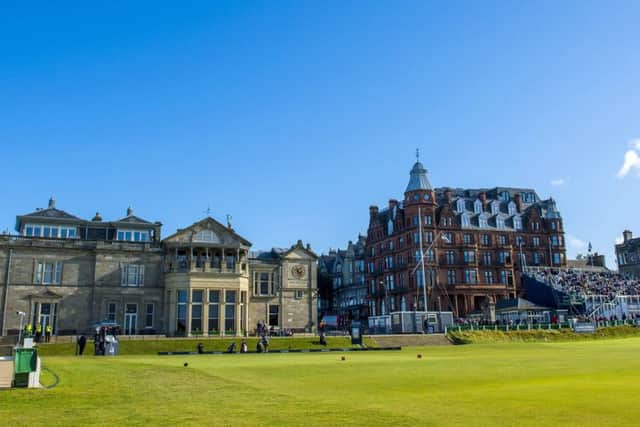 The first tee at the Old Course, St Andrews. Picture: SNS