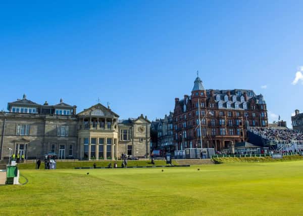 The first tee at the Old Course, St Andrews. Picture: SNS