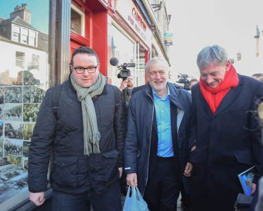 Jeremy Corbyn with Richard Leonard