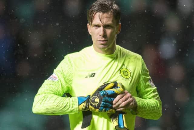 Celtic keeper Dorus de Vries' last European outing was a 7-0 loss to Barcelona. Picture: Ross MacDonald/SNS