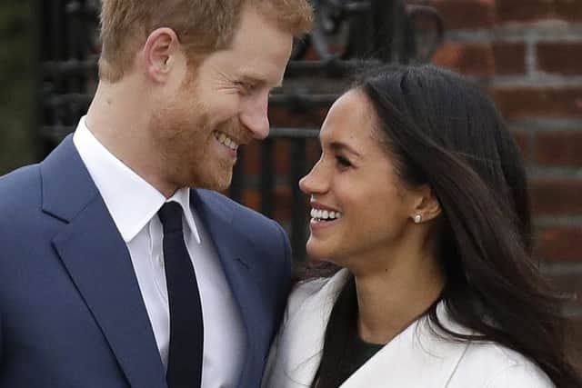 The couple are to visit Edinburgh today. Picture; AP