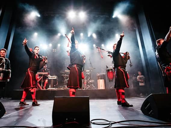 The Red Hot Chilli Pipers were playing in Belfast on Saturday night.
