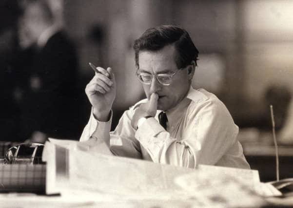 Journalist Harold Evans, seen in 1967, when he was the editor of The Sunday Times