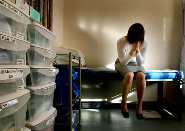 Scotland has a low conviction rate for rape, Picture posed by model. Picture: Gareth Fuller/PA Wire.