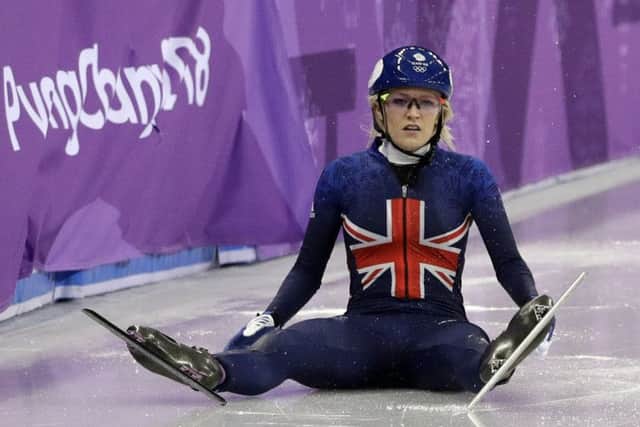 Elise Christie will throw caution to the wind in her bid for a medal. Picture: AP.