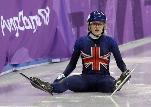 Elise Christie will throw caution to the wind in her bid for a medal. Picture: AP.