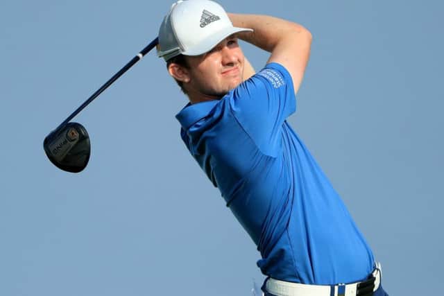 Connor Syme opened with a two-under-par 70 after making four birdies at Al Mouj Golf in  Muscat. Picture: Getty Images