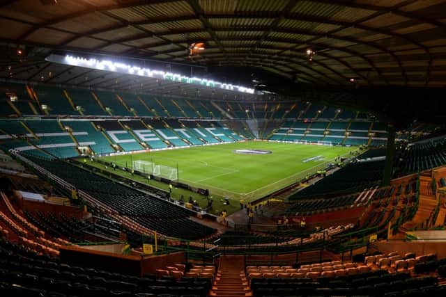 A general view of  Celtic Park ahead of the match between Celtic and Zenit St Petersburg. Picture: Getty images