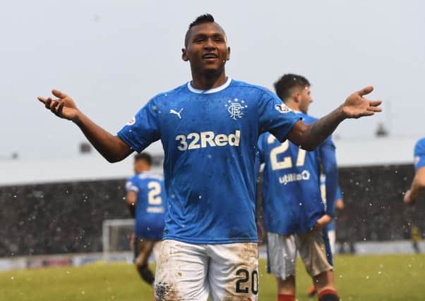 Alfredo Morelos is a wanted man. Picture: SNS