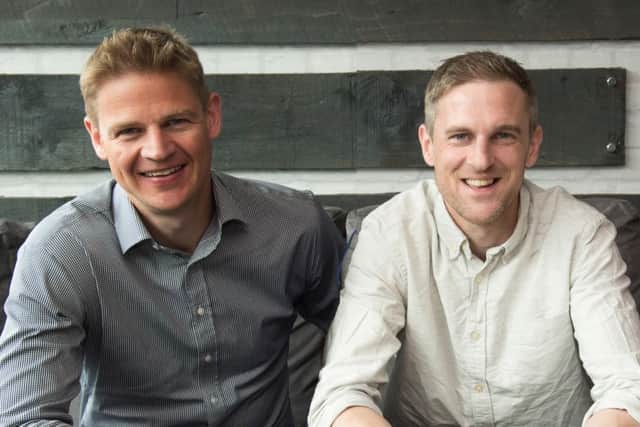 Nigel Eccles and Rob Jones are two of the FanDuel founders. Picture: Contributed