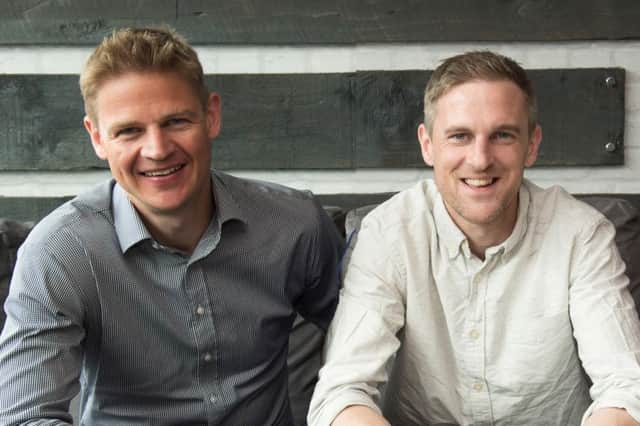 Nigel Eccles and Rob Jones are two of the FanDuel founders. Picture:  Contributed
