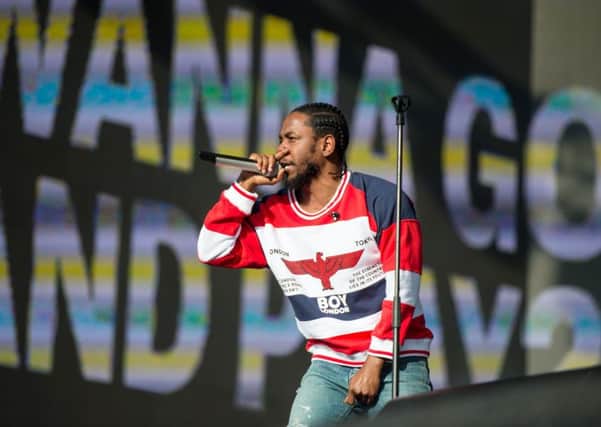 Kendrick Lamar has presence and belief in abundance. Picture: PA