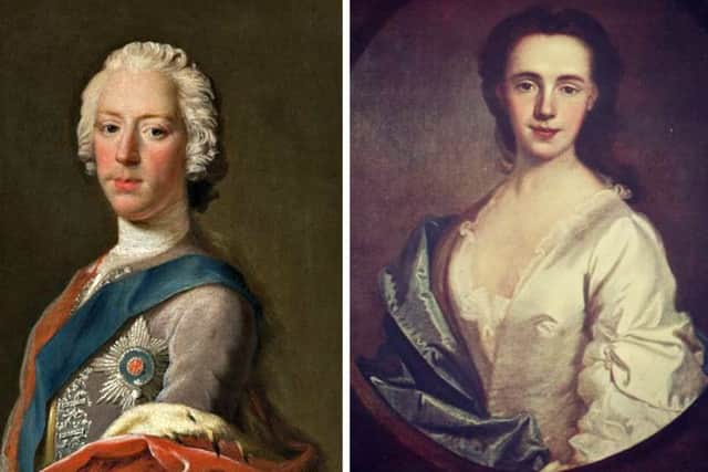 Charles Edward Stuart and Jacobite supporter Lady Anne Mackintosh, who ordered the Rout of Moy. PICS: Creative Commons.