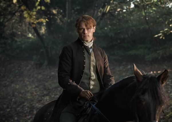 Sam Heughan as Jamie Fraser in season 3 of Outlander. PIC: Sony Pictures Television 2018.