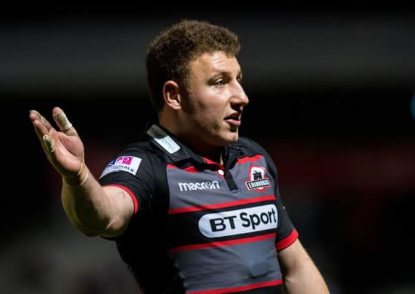 Duncan Weir kept his cool in the Kingspan Stadium to slot over a drop goal in the dying seconds to snatch victory for Edinburgh. Picture: SNS Group