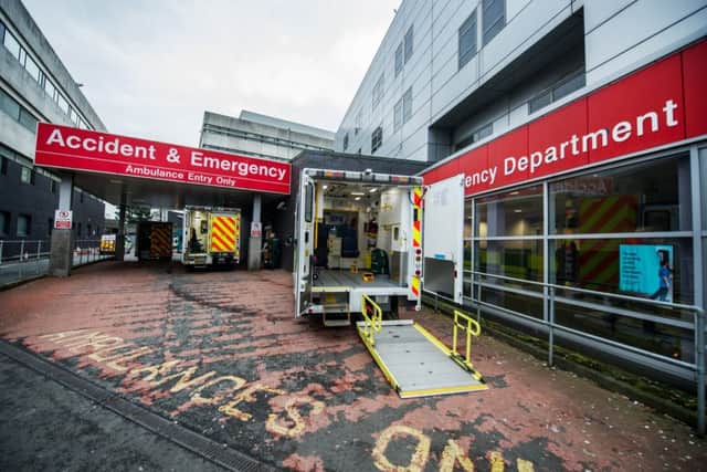 Accident and emergency at Glasgow Royal Infirmary. Picture: John Devlin