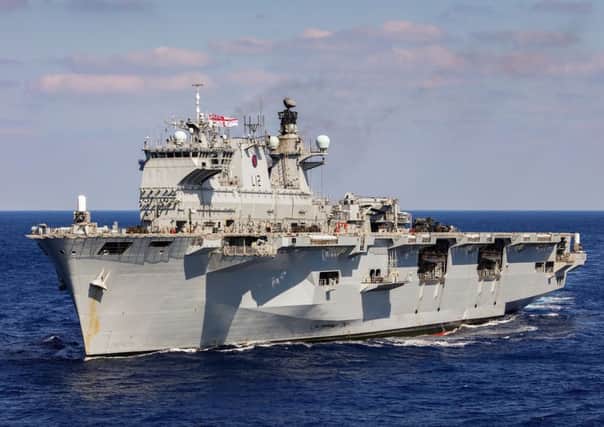 The HMS Ocean which is being sold to help plug a mammoth financial black hole.  Picture; PA