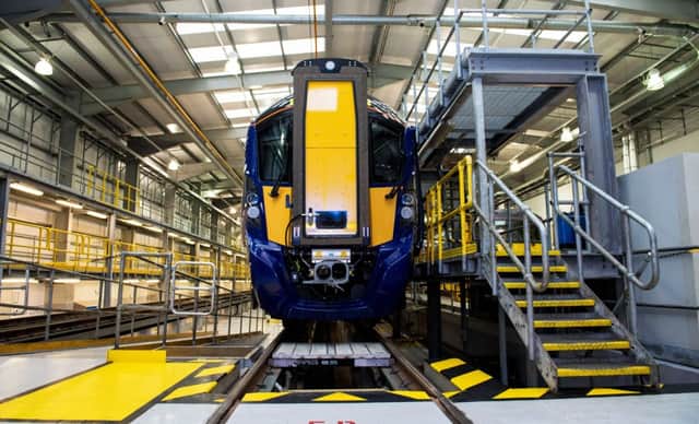 The new Hitachi trains have yet to come into service. Photograph: SNS